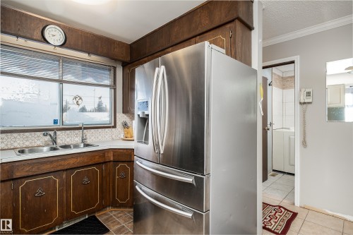 3424 65 Street, Edmonton, AB - Indoor Photo Showing Kitchen With Double Sink