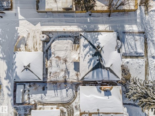 View of snowy aerial view - 3519 111B Street, Edmonton, AB - Outdoor