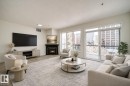 532 10023 110 Street, Edmonton, AB  - Indoor Photo Showing Living Room With Fireplace 