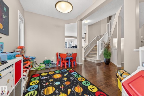 Game room featuring dark wood-style flooring - 1734 63A Street, Edmonton, AB - Indoor Photo Showing Other Room
