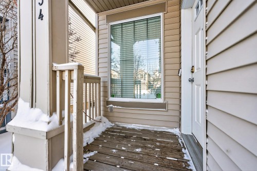 View of exterior entry - 1734 63A Street, Edmonton, AB - Outdoor With Deck Patio Veranda With Exterior