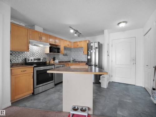 318 3425 19 St Nw, Edmonton, AB - Indoor Photo Showing Kitchen With Double Sink
