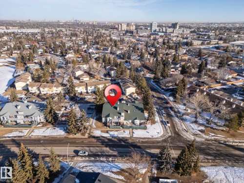 Aerial view of property and surrounding area with nearby suburban area - 1925 Saddleback Road, Edmonton, AB - Outdoor With View
