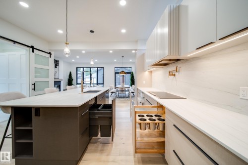 40A Valleyview Crescent, Edmonton, AB - Indoor Photo Showing Kitchen With Upgraded Kitchen