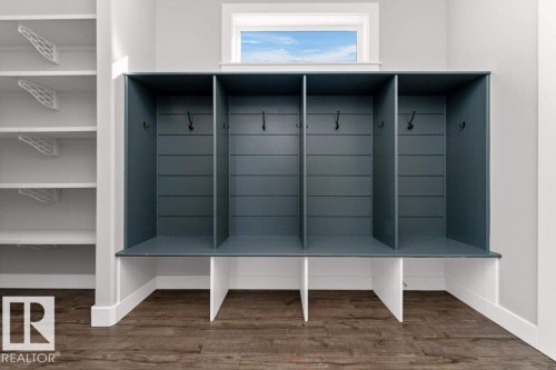 Mudroom with wood finished floors - 62 Ellice Bend, Fort Saskatchewan, AB - Indoor
