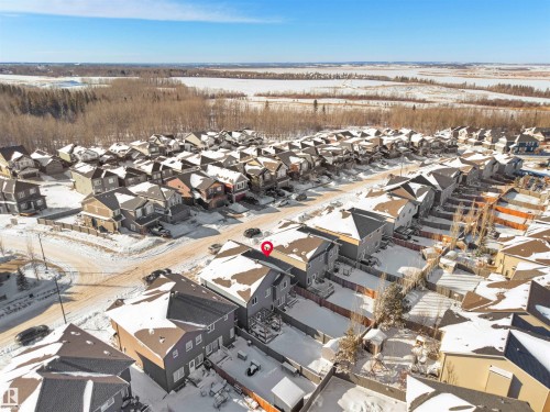 Aerial perspective of suburban area - 218 Hawks Ridge Boulevard, Edmonton, AB - Outdoor With View
