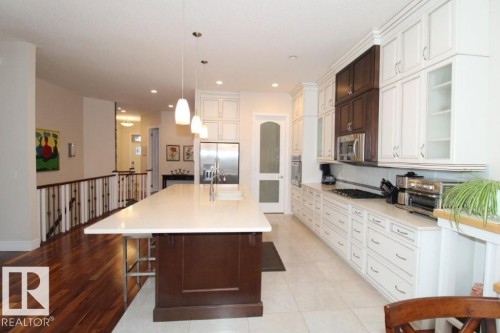 176 Ambleside Drive, Edmonton, AB - Indoor Photo Showing Kitchen With Upgraded Kitchen