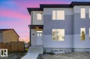 Contemporary home with stucco siding and entry steps - 10506 162 Street, Edmonton, AB  - Outdoor 