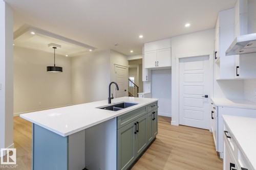 17537 62A Street, Edmonton, AB - Indoor Photo Showing Kitchen With Double Sink