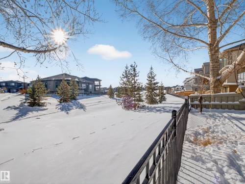 View of snowy yard - 5507 Chegwin Point(E), Edmonton, AB - Outdoor With View