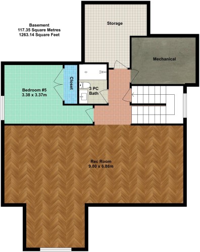 View of home floor plan - 5507 Chegwin Point(E), Edmonton, AB - Other