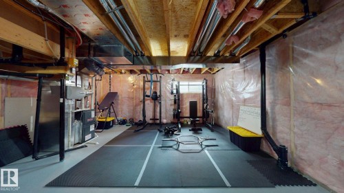 View of exercise room - 1275 Chappelle Boulevard Sw, Edmonton, AB - Indoor Photo Showing Basement