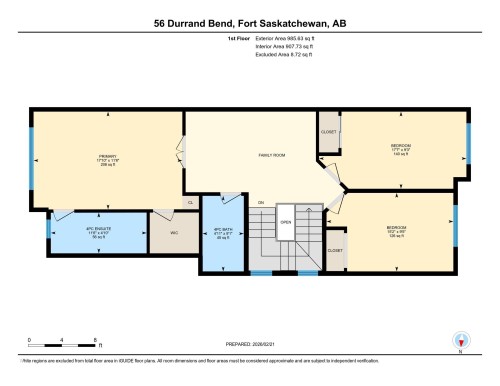 View of home floor plan - 56 Durrand Bend, Fort Saskatchewan, AB - Other