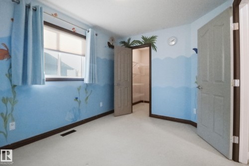 Unfurnished bedroom with a walk in closet and carpet - 12634 16A Avenue, Edmonton, AB - Indoor Photo Showing Other Room