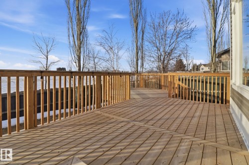 View of wooden deck - 12634 16A Avenue, Edmonton, AB - Outdoor With Deck Patio Veranda With Exterior