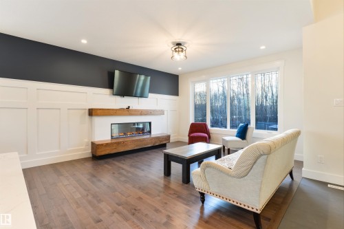 14 2406 Twp Road 540, Rural Lac Ste. Anne County, AB - Indoor Photo Showing Living Room With Fireplace