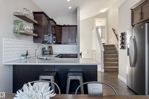 10613 96 Street, Morinville, AB - Indoor Photo Showing Kitchen With Double Sink