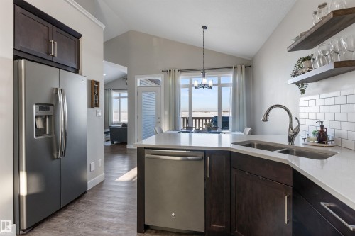 10613 96 Street, Morinville, AB - Indoor Photo Showing Kitchen With Double Sink