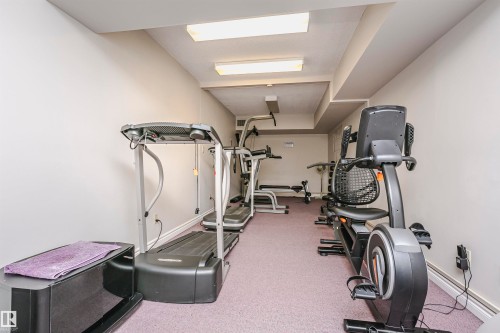 View of workout room - 408 10935 21 Avenue, Edmonton, AB - Indoor Photo Showing Gym Room