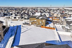 Aerial perspective of suburban area - 