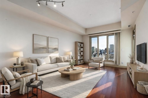 1004 10303 111 Street, Edmonton, AB - Indoor Photo Showing Living Room