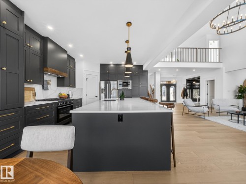 92 Nottingham Harbour, Sherwood Park, AB - Indoor Photo Showing Kitchen With Upgraded Kitchen