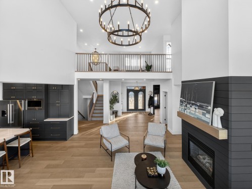 92 Nottingham Harbour, Sherwood Park, AB - Indoor With Fireplace