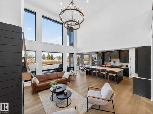 92 Nottingham Harbour, Sherwood Park, AB - Indoor Photo Showing Living Room