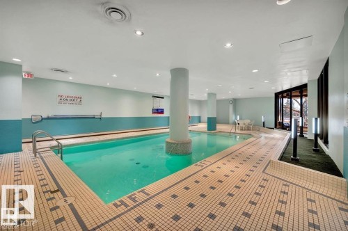 814 13910 Stony Plain Road, Edmonton, AB - Indoor Photo Showing Other Room With In Ground Pool