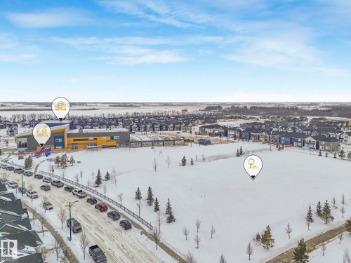View of snowy aerial view - 281 Southwick Way, Leduc, AB - Outdoor With View