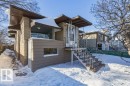View of front facade featuring stairway - 10704 96 St Nw, Edmonton, AB  - Outdoor 