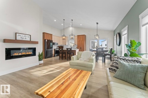 315 Waterton Way, Cold Lake, AB - Indoor Photo Showing Living Room With Fireplace