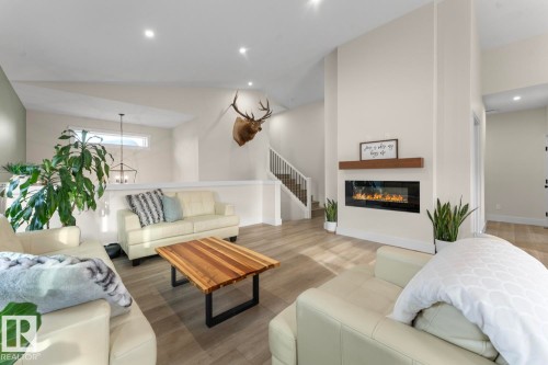 315 Waterton Way, Cold Lake, AB - Indoor Photo Showing Living Room With Fireplace
