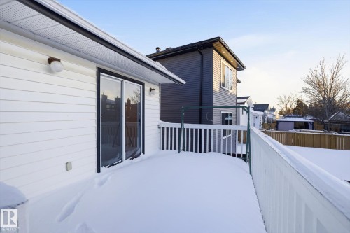 View of wooden terrace - 17816 94 Street, Edmonton, AB - Outdoor With Deck Patio Veranda With Exterior