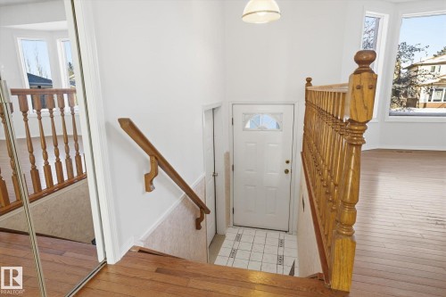 Entrance foyer featuring light wood finished floors - 17816 94 Street, Edmonton, AB - Indoor Photo Showing Other Room
