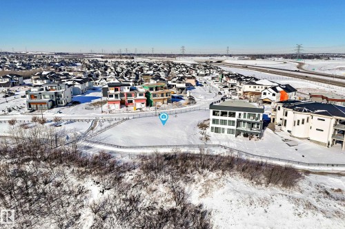 Aerial perspective of suburban area - 672 Fraser Vista, Edmonton, AB 