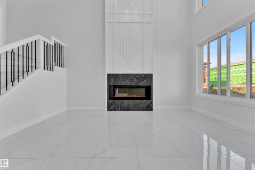 4215 38 Street, Beaumont, AB - Indoor With Fireplace