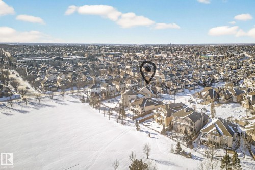 Aerial view of residential area - 2036 Hilliard Place, Edmonton, AB - Outdoor With View