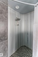 Bathroom view of tiled shower - 
