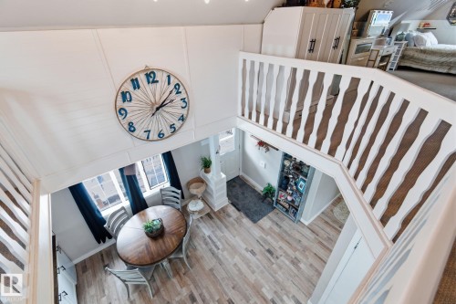 Open to the dining room below - 4919 50 Avenue, Bon Accord, AB - Indoor