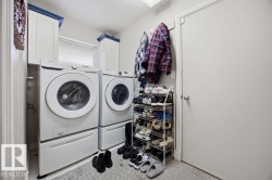 Laundry room with cabinet space and washing machine and dryer - 