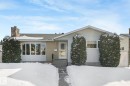 View of front facade featuring a chimney, a shingled roof, and entry steps - 760 Knottwood Road S, Edmonton, AB  - Outdoor 