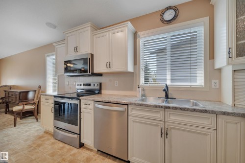 3503 20 Street, Edmonton, AB - Indoor Photo Showing Kitchen With Double Sink