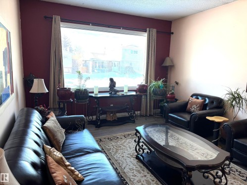 3203 74 Street, Edmonton, AB - Indoor Photo Showing Living Room