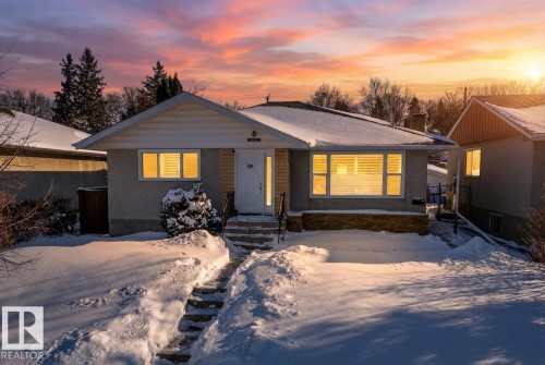 View of front of house with brick siding - 9847 79 Street, Edmonton, AB - Outdoor
