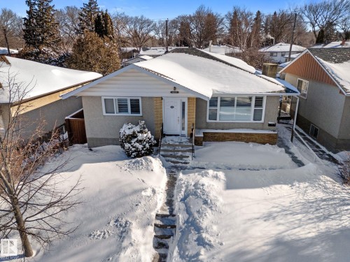 View of front facade with brick siding - 9847 79 Street, Edmonton, AB - Outdoor