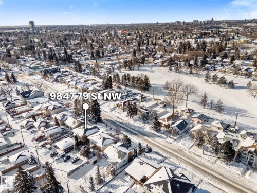 Bird's eye view - 9847 79 Street, Edmonton, AB - Outdoor With View