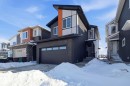 Modern home with an attached garage - 90 Eldridge Point(E), St. Albert, AB  - Outdoor With Facade 
