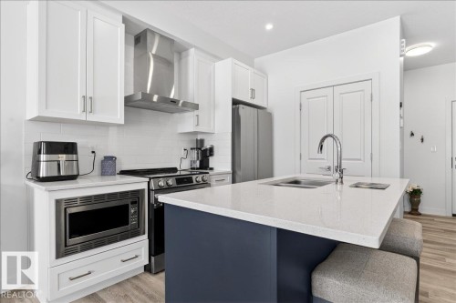 67 5122 213A Street, Edmonton, AB - Indoor Photo Showing Kitchen With Double Sink With Upgraded Kitchen