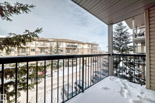 View of balcony - 306 1188 Hyndman Road, Edmonton, AB - Outdoor With Balcony With Exterior